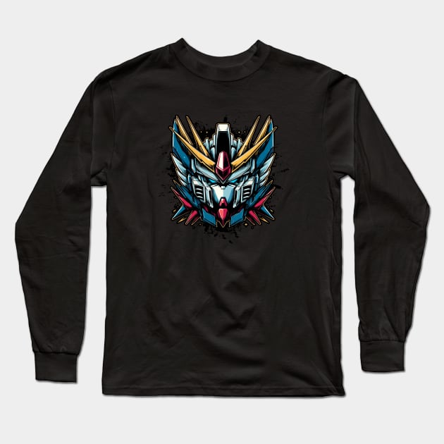 Portrait of Mecha Long Sleeve T-Shirt by Ikibrai